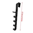 thumbnail image 4 of WIFKLSIIPG Over The Door Hook Hanger | 5-Hook Heavy-Duty Organizer Rack for Coats, Hats, 4 of 8