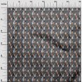 thumbnail image 3 of oneOone Georgette Viscose Dark Gray Fabric Tropical Craft Projects Decor Fabric Printed By The Yard 42 Inch Wide, 3 of 4
