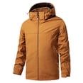 thumbnail image 2 of Sentmoon Mens Ski Jacket Solid Color Long Sleeve Men Winter Coat Oversized Zipper Windbreaker Waterproof Men Hoodie with Pockets Fall Soft and Comfortable for Climbing and Hiking XXXXXL, 2 of 7
