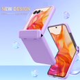 thumbnail image 3 of KOMI for Motorola razr+ 2024 case with Hinge Protection,Built-in External Screen Protector,for Moto Razr Plus 2024/razr 50ultra (External Screen 4″) Slim Shock Absorbing Case (Purple, Razr+ （2024)), 3 of 5