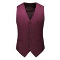 thumbnail image 1 of Birdeem Débardeur pour Hommes Rayé Mode Rétro avec Poches Simple Boutonnage Col en V Débardeurs Blouse, 1 of 1