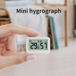 Mini Electronic Thermometer and Hygrometer Indoor Baby Thermometer Refrigerator Thermometer with Smile Face Display