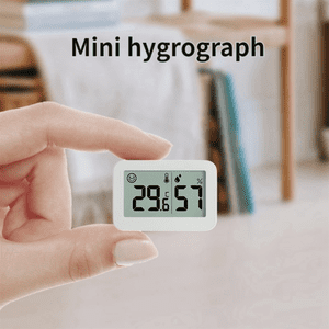 Mini Electronic Thermometer and Hygrometer Indoor Baby Thermometer Refrigerator Thermometer with Smile Face Display