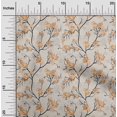thumbnail image 2 of oneOone Velvet Brown Fabric Floral Craft Projects Decor Fabric Printed By The Yard 58 Inch Wide, 2 of 4