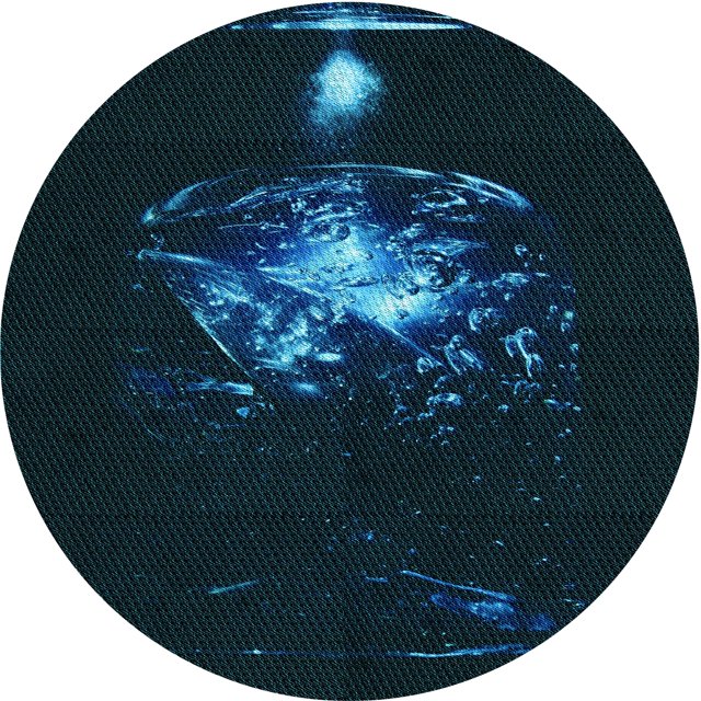 Ahgly Company Machine Washable Indoor Round Transitional Night Black Area Rugs, 4' Round