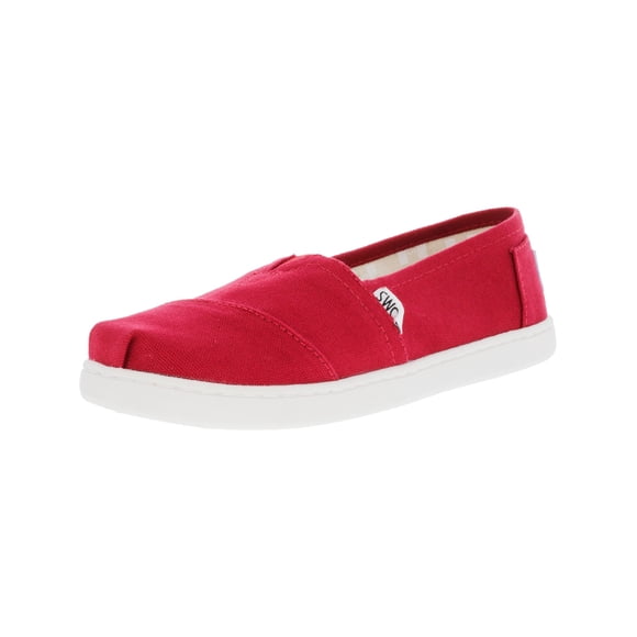 Toms Classic Canvas 2.0 Red Ankle-High Slip-On Shoes - 5M