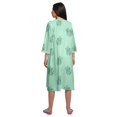 thumbnail image 4 of Moomaya Robe de Nuit d'Allaitement en Coton à Col Rond Imprimée pour Femmes, 4 of 6