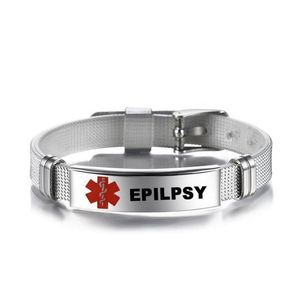 HAOAN Adjustable Wristband Emergency Medical Bracelets Medical Alert IDs Bracelet