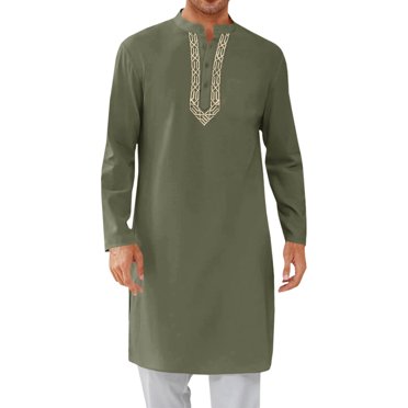 UANWENN Caftan pour Hommes à Boutons Chemises Décontractées Robe à Manches Longues Chemise en Lin Grande Taille et Taille Forte Combinaison à Capuche Courte Ample pour Hommes Chemises pour Hommes de Grande Taille Chemises Décontractées à Manches Courtes Unies Paquet Flanelle