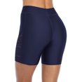 thumbnail image 5 of Womens Swim Shorts Hollow Out Long Swim Shorts High Waisted Swim Capri Pants, 5 of 5
