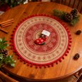 thumbnail image 4 of Aodebiao Festive Round Woven Placemat Holiday Table Mat Heat-Resistant Easy Clean Reusable Christmas Dinner Party Decor Kitchen Dining Protection, 4 of 7