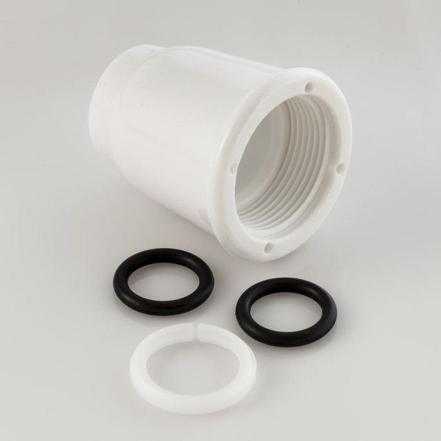 American Brass Écrou de Bec de Robinet CRD-SPTNUT-W Remplacement pour Robinet en Laiton Modèle Empire U-YWI800RSW; Blanc; avec Joint Torique; avec Emballage de Détail