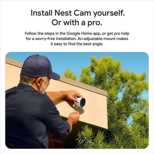 【在庫多数・まとめ買い割引】Google Nest Cam GA01998-JP Google Nest Cam Outdoor (Wired, 2nd Gen) - 2K Video and Gemini