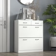 thumbnail image 2 of HOMCOM Armoire à Chaussures d'Entrée avec 2 Tiroirs Basculants pour 12 Paires de Chaussures, 2 of 10