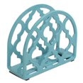 thumbnail image 3 of Home Basics Porte-serviettes en fonte de la collection Lattice, turquoise, 3 of 5