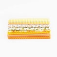 thumbnail image 2 of 7 Pieces Cotton Fabric Flower DIY Crafts Patchwork Needlework Print Colorful Quarters Bundle SewingQuilting Crafting Mixed Style Patchwork Set Yellow, 2 of 8