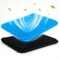 thumbnail image 1 of VUSIGN Gel Coussin de Siège en Rafraîchissant pour Longues Périodes Assises, Coussins pour Fauteuil Roulant, Coussin de Chaise en Gel pour Douleurs à la Hanche, Coussin de Siège en Gel pour Chaises de Bureau, Coussin de Siège Auto en Gel Respirant, 1 of 7