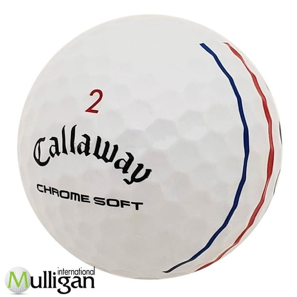 Mulligan - 48 Callaway Chrome Soft Triple Track 4A Recycled Used Golf Balls, White