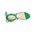 thumbnail image 4 of BLISSFUL STEP Sandales à Talon Bloc à Lacets pour Femme à Bride Transparente Vert (Taille 9), 4 of 8