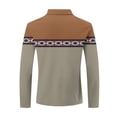 thumbnail image 4 of DecSea Men's Long Sleeve Polo Shirt Zip Neck Business Casual Tops Ribbed Workout Tee Shirts, 4 of 5