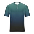 thumbnail image 4 of Plebaso Mens Fashion Tshirts Button Short Sleeve Pullover Shirts Summer Casual Basic Tees Tops for Men, 4 of 6