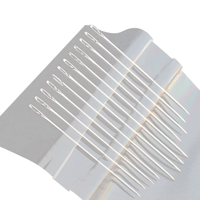Opolski 1 Set Stitching Needle Anti-deform Comfortable Grip Portable Hand Blind Needle for Women