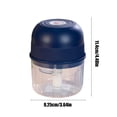 thumbnail image 3 of TIMIFIS Mini Electric Crusher Mini Garlic Crusher Meat Mincer Type C Rechargeable Complementary Food Processor Wireless Garlic Crusher Kitchen Gadgets, 3 of 6