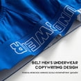 thumbnail image 4 of Rbaofujie Pouch Underwear For Men ManUnderwear Men Middle Waist Solid Elastic Color Letters Comfortable Breathable Boxers Underwear Briefs Underwear Man, 4 of 7