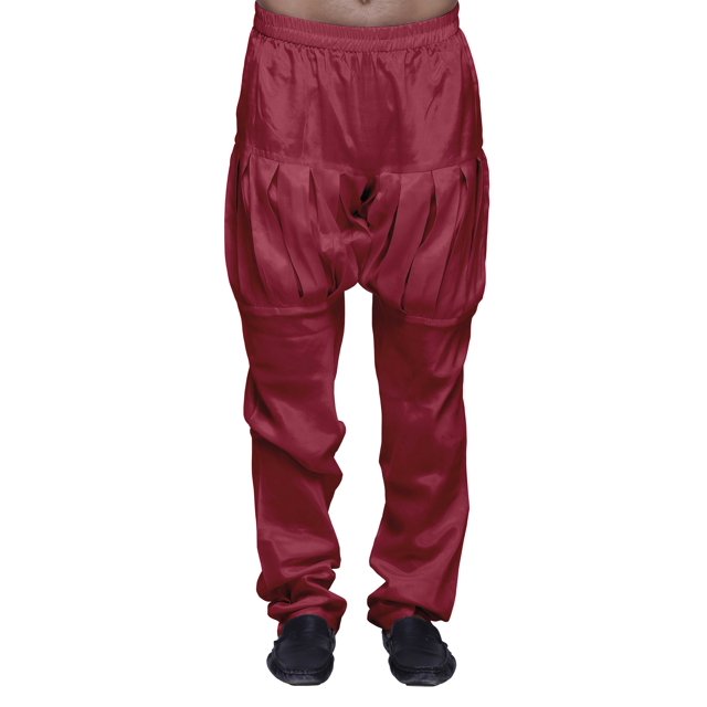 Atasi Mens Solid Santoon Readymade Pajama Ethnic Wear Adjustable Elastic Pants