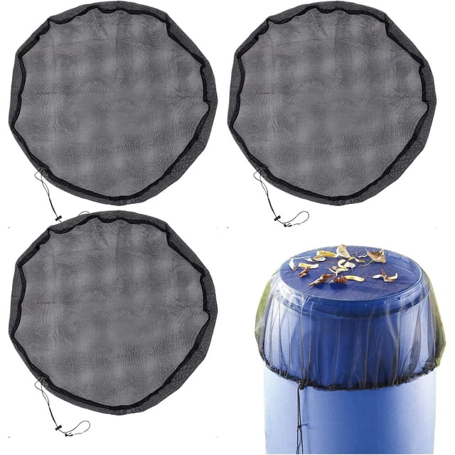 Sturdy Rain Barrel Mesh Cover - Robust Barrel Net |Water Collection Guard with Sturdy Steel Mesh Rainwater Catchment Filter, Drum Enclosure Adjustable Height for Home, Cylinder Covers for Home