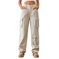 thumbnail image 1 of YTDSCS Womens Cargo Pants with Multi Washed Sweatpants Spring Fall Casual Jeans Trousers Cargopants for Women's S-2XL, 1 of 7