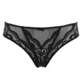 thumbnail image 1 of Sous-vêtements pour Femmes en Maille Transparente Lingerie Broderie Soutien-Gorge et String et Bas, 1 of 5