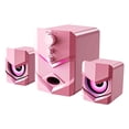 thumbnail image 1 of Pink Computer Speakers Desktop Usb Powered Stereo Sound System 3.5Mm Audio Aux Connection 5W Amplifier Portable Mini Home Pc Speakers Pink, 1 of 5