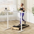 thumbnail image 4 of Costway 63 x 24 Inch Sit Stand Desk Height Adjustable Electric Standing Desk White, 4 of 10