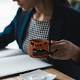thumbnail image 2 of Cat Coffee Mug Ceramic Large Handle With English Letters Relief Design 12 oz, 2 of 7