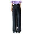 thumbnail image 3 of Sentmoon Wide Leg Sweatpants Women Oversized High Waist Woman Sweatpants Loose Solid Color Breathable Running Pants Women Fall Soft and Comfortable for Beach Vacation S, 3 of 7