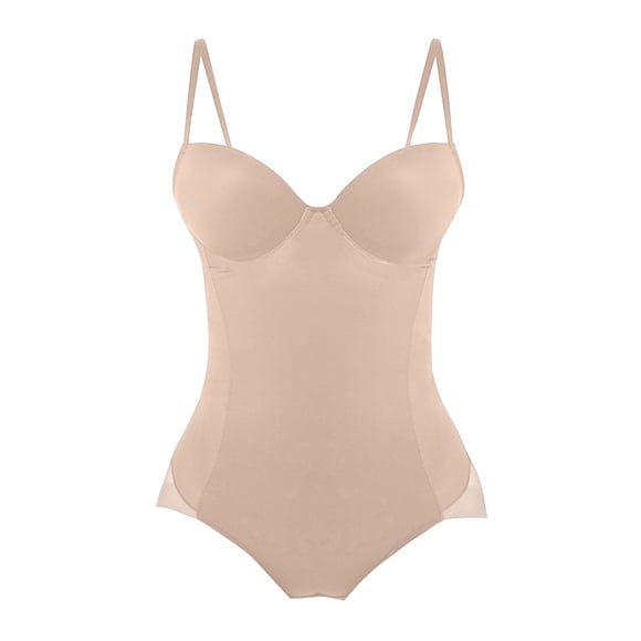 Clearance! Hontri Shapewear Backless Body Shaper Bra Backless Shapewear Backless Bra Bodysuit Backless Strapless Shapewear Shapewear Tummy Control Khaki,Xl