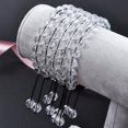thumbnail image 2 of Natural Healing Power Gemstone Crystal Beads Unisex Adjustable Macrame Bracelets 8mm,Clear Crystal, 2 of 4
