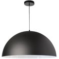 thumbnail image 1 of Ofelia 1 Light Pendant - Large - Matte Black/White, 1 of 3