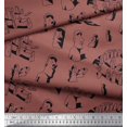 thumbnail image 3 of Soimoi Rayon Fabric Easter Island Statue Face Print Sewing Fabric Yard 42 Inch Wide, 3 of 3