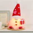 thumbnail image 2 of Valentines Day Rudolf Faceless Doll Gift Decoration Doll Valentines Day Fabric Dwarf Embracing Heart, 2 of 3