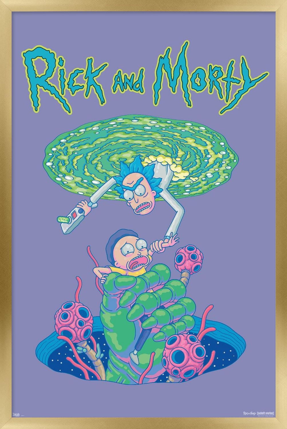 Rick And Morty - Portal Fall Wall Poster, 22.375" x 34"