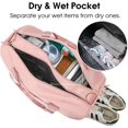 thumbnail image 2 of Petit Sac de Sport pour Femmes avec Compartiment pour Chaussures à Poche Mouillée Sac de Voyage Fourre-Tout Sac de Cabine Sac de Nuit Sac de Fin de Semaine pour Femmes, 2 of 5