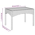 thumbnail image 4 of vidaXL Chaises Longues de Jardin 2 Pcs avec Table en Rotin Poly Noir, 4 of 4