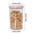 thumbnail image 2 of Divers Grains Orge Nouilles Bocal de Rangement Noix Bonbons Bocal de Rangement Sec Transparent Boucle Bocal de Rangement Sec, 2 of 2