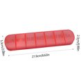 thumbnail image 3 of TopLLC Boîte Hebdomadaire Portable à 7 Compartiments Longue Bande Boîte de Rangement Compartimentée Jours Boîte à Couvercle Indépendante Compartiment de Rangement, 3 of 6