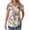 16Multicolor, variante sur yoeyez Hauts d'Été pour Femmes Décontractés T-Shirts à Manches Courtes Pétale Col Rond Blouse Plissée 2025 Tendance Fluide Ourlet Arrondi Tuniques pour Leggings Vert TTG