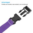 thumbnail image 3 of Unique Bargains Suitcase Belts with Quick Release Buckle Luggage Straps, Purple 2 Pack, 3 of 5