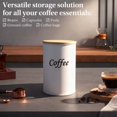thumbnail image 3 of Piwvid Food Canisters Sets with Bamboo Lid Airtight Iron Coffee Tea Sugar Container Set for Kitchen Countertop Coffee Bar Decorative Canisters Farmhouse Canister Jars, 3 of 8