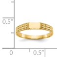 thumbnail image 2 of Bague Chevalière pour Bébé en Or Jaune 14 K, 2 of 2